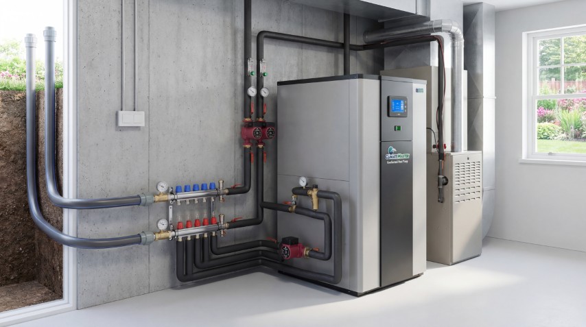 GDNE team at a commercial geothermal installation site