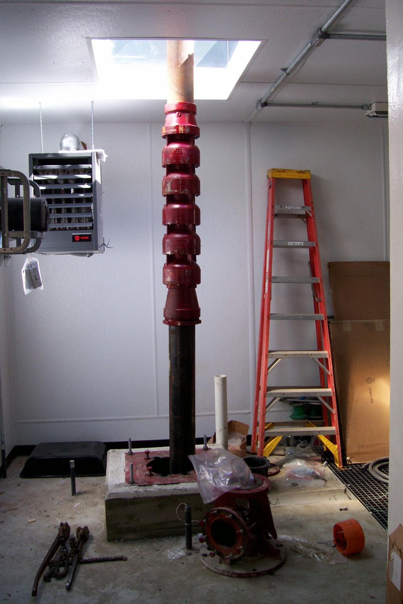 Municipal high-capacity well pump installation in Northampton Massachusetts by Ogden Wells